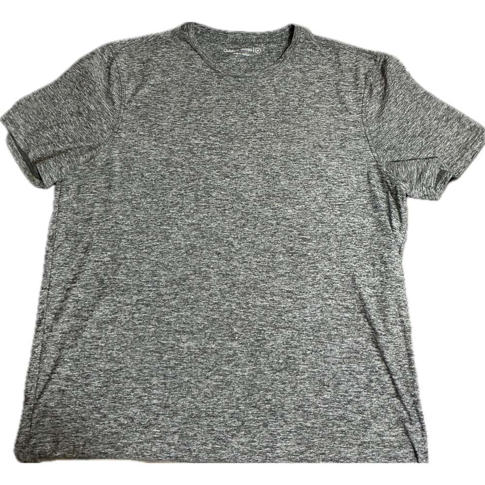 Outdoor Voices Men's Medium Heather Gray Stretch Performance Athletic T-Shirt